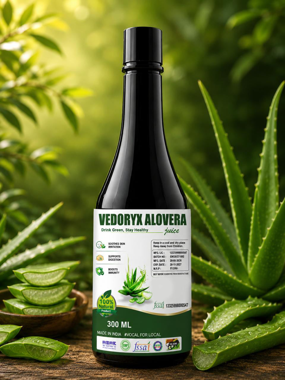 Vedoryx Aloe Vera Juice – Natural Daily Wellness Drink