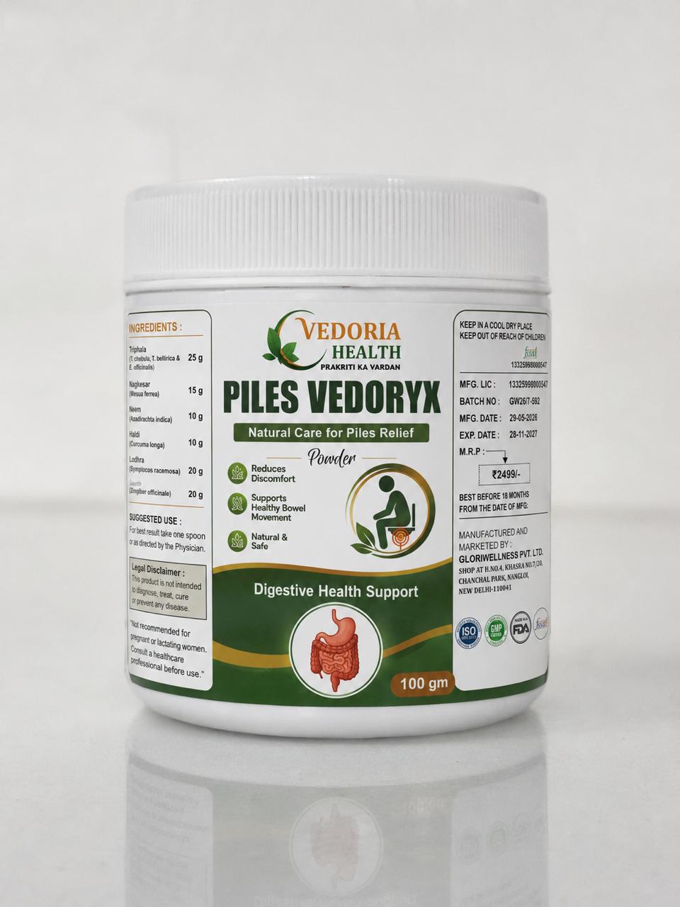 PILES VEDORYX – Natural Care for Piles Relief (Powder)